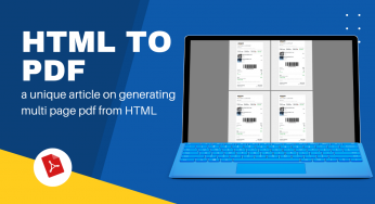 Easiest Way to Convert multi-page HTML to PDF Document
