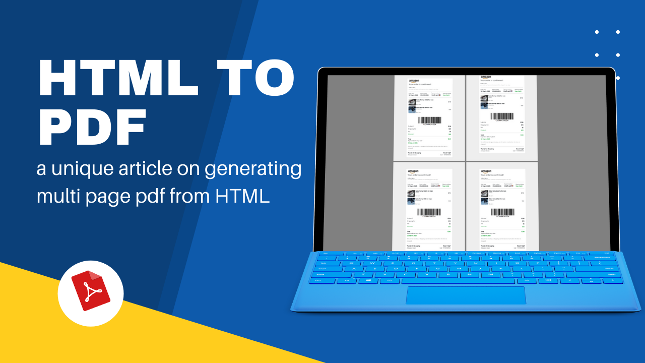 Read more about the article Easiest Way to Convert multi-page HTML to PDF Document